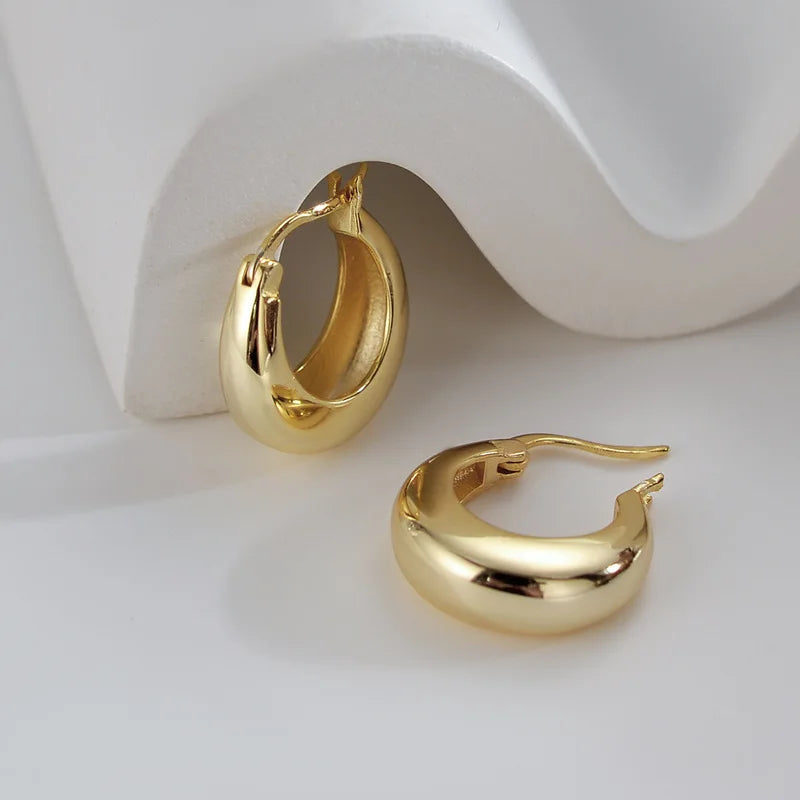 925 Silver plated Chunky Earrings