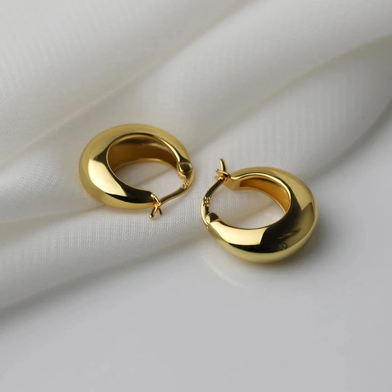 925 Silver plated Chunky Earrings