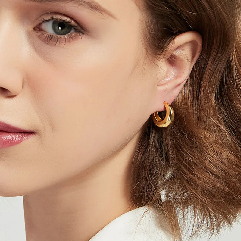 925 Silver plated Chunky Earrings