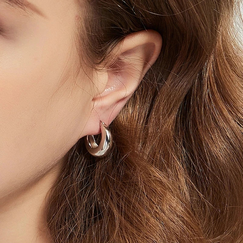 925 Silver plated Chunky Earrings