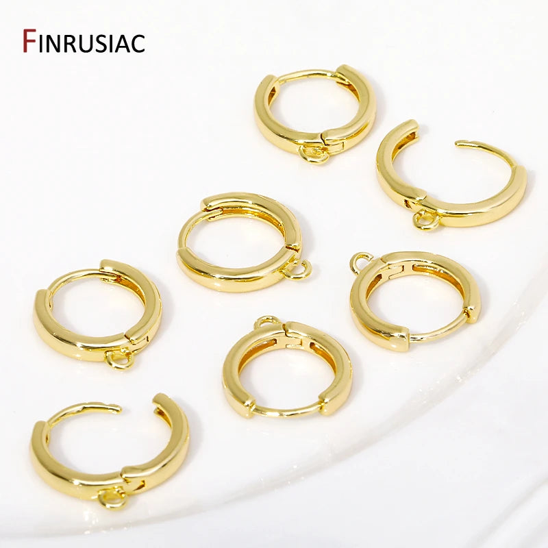 14K Gold Plated Huggie Earrings