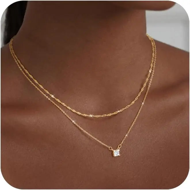 14K Gold/Silver Waterproof Necklace
