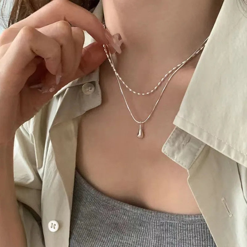 Water Drop Pendant Necklace