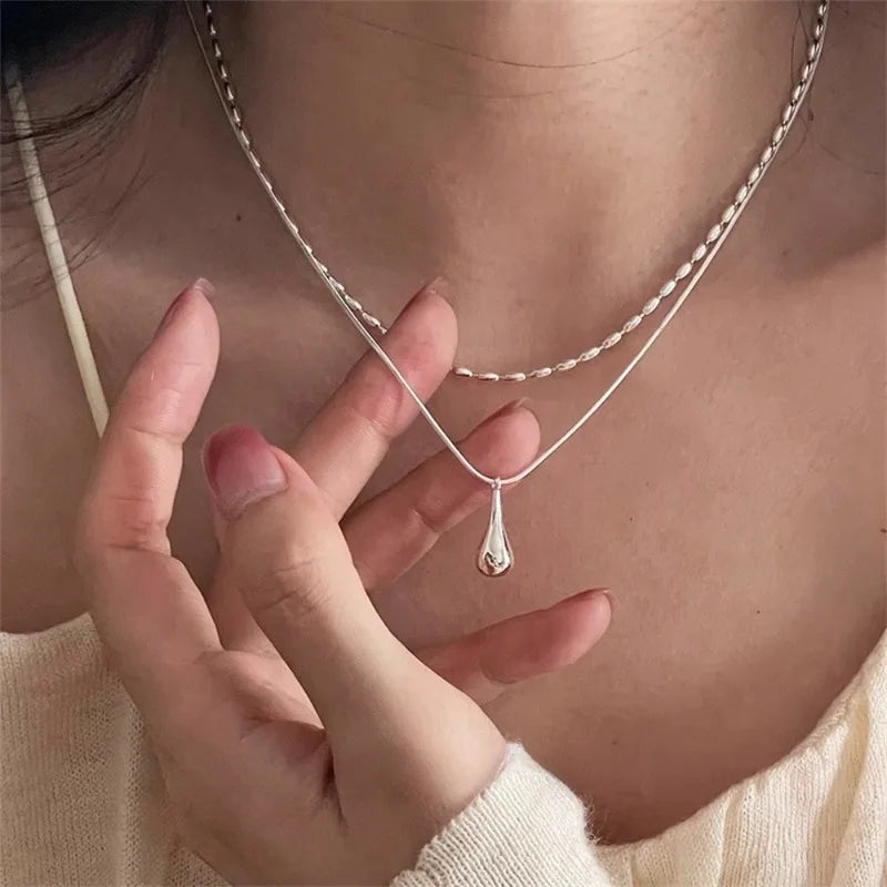 Water Drop Pendant Necklace