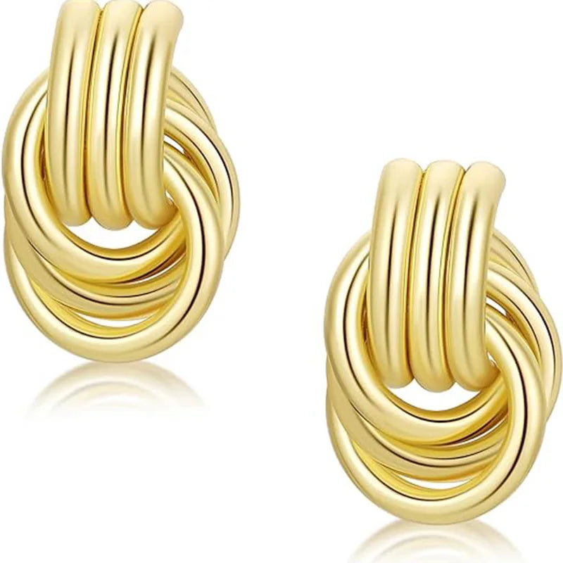 18K Gold Plated Chunky Earrings