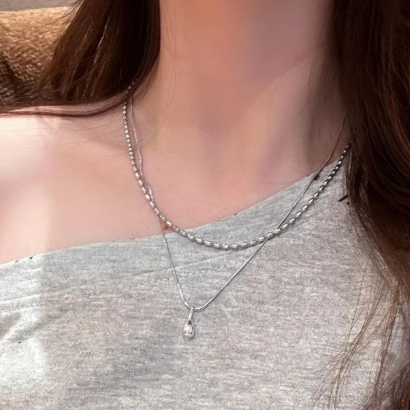 Water Drop Pendant Necklace
