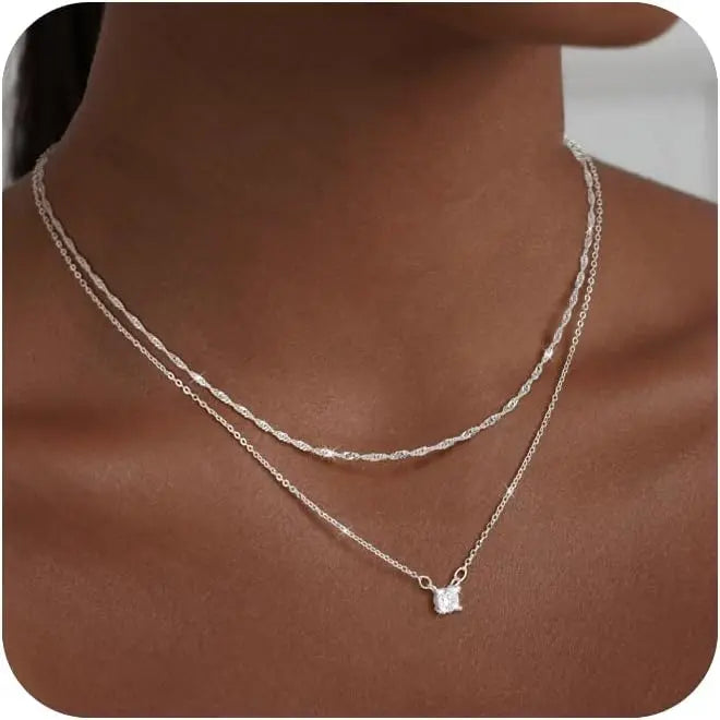 14K Gold/Silver Waterproof Necklace