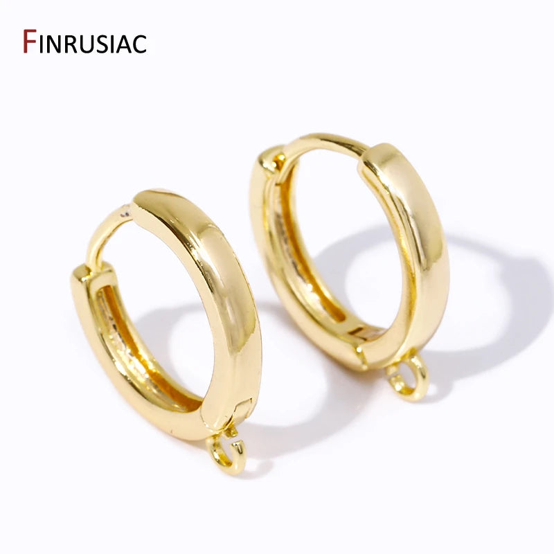 14K Gold Plated Huggie Earrings