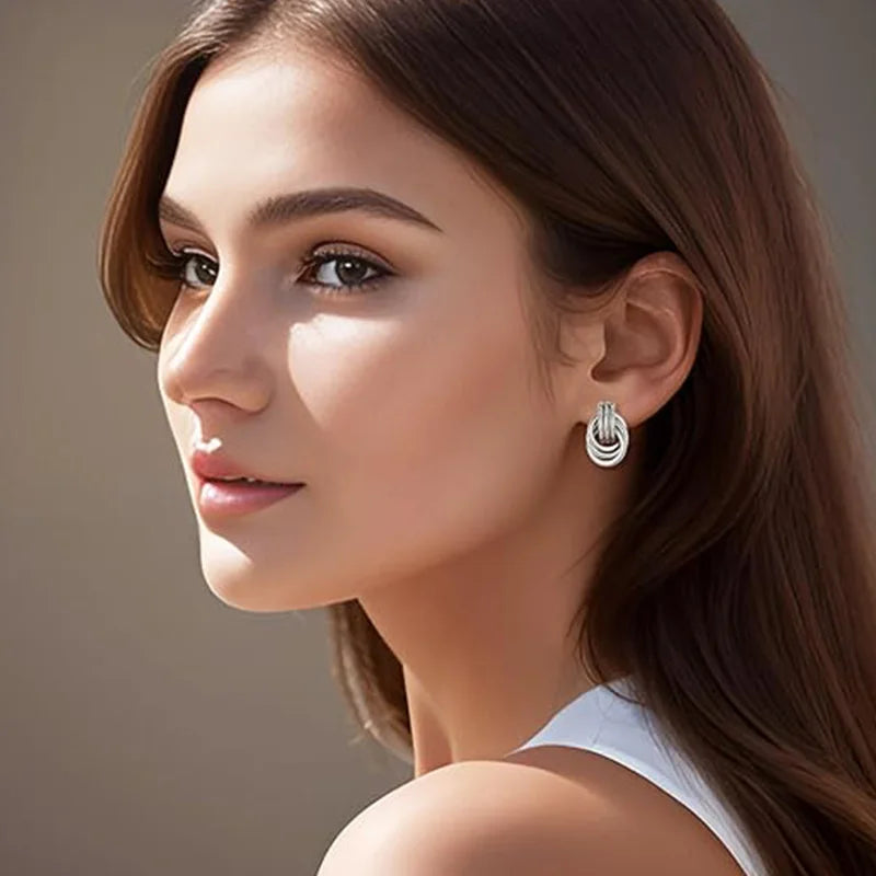 18K Gold Plated Chunky Earrings