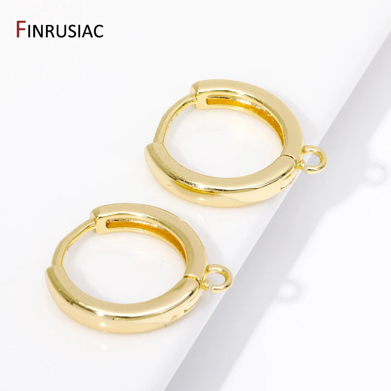 14K Gold Plated Huggie Earrings