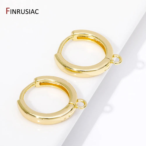 14K Gold Plated Huggie Earrings