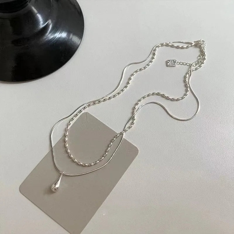 Water Drop Pendant Necklace