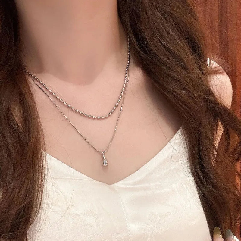 Water Drop Pendant Necklace