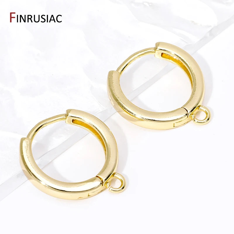 14K Gold Plated Huggie Earrings